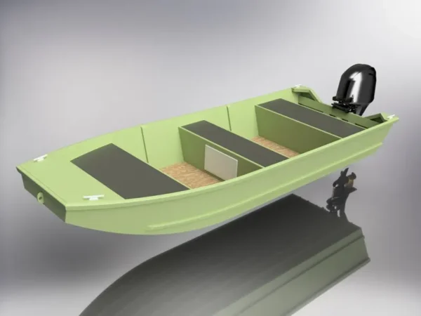 Classic – 1448 – Aluminum Jon Boat Plans – Flat Bottom