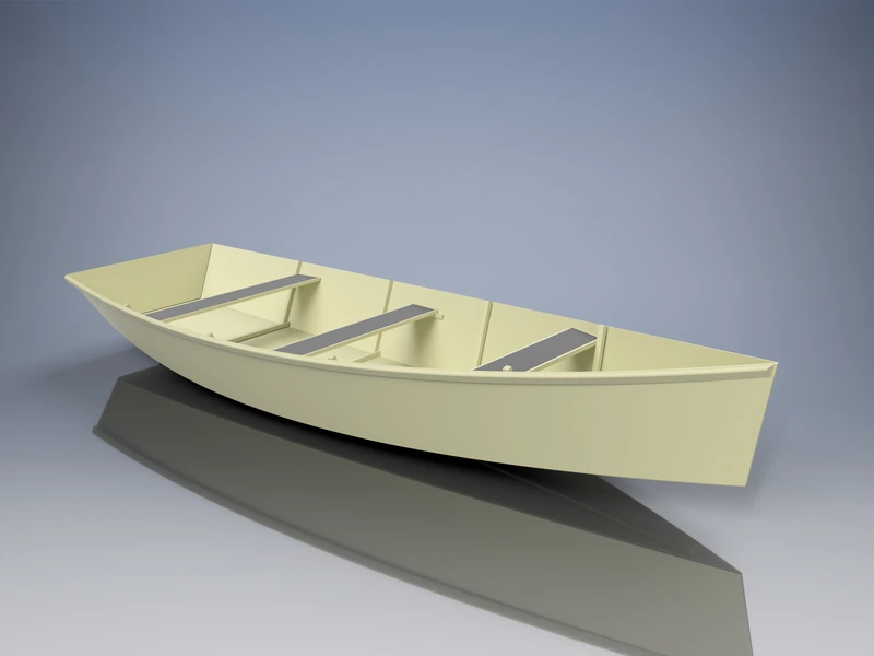 Simple 14 Foot (4.15m) Plywood Skiff Plans