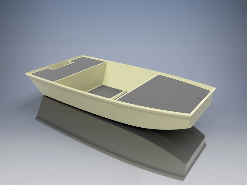 8 Foot (2.42 m) Plywood Jon Boat Plans