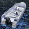 18 Foot (5.5 meters) Aluminum Utility Skiff Plans with center console