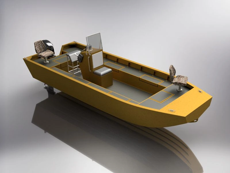 2070 Aluminum Jon Boat Plans with Center Console