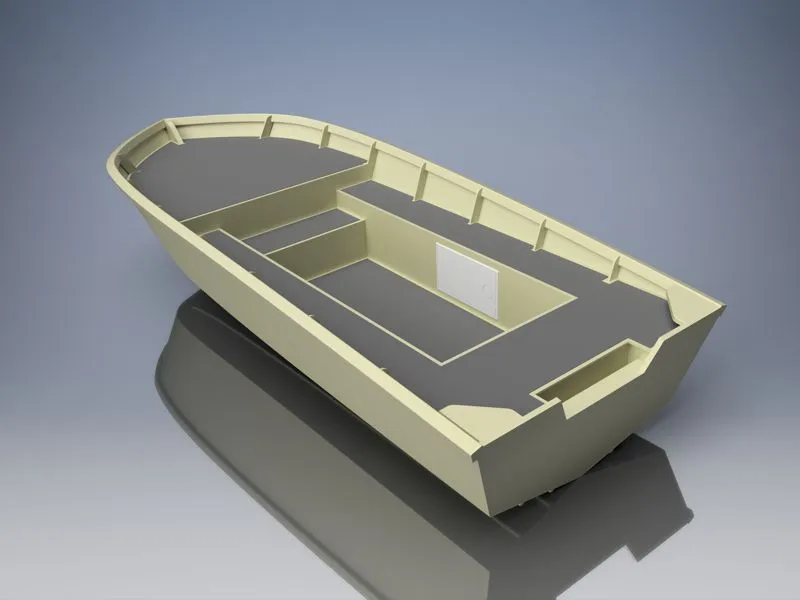 14 foot (4.22m) Plywood Utility Skiff Plans